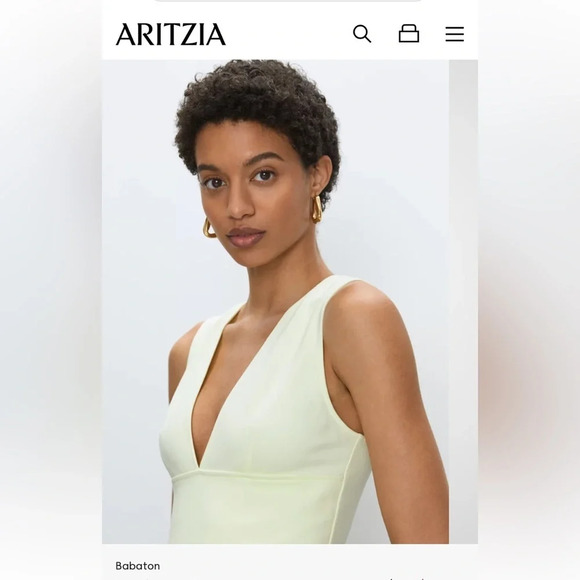 Babaton Harrington Mini Bodycon Dress Black size 8 party dress effortless chic - Picture 6 of 15